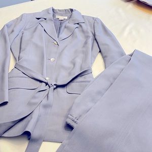 2 piece suit from Casual Corner in Powder Blue. Beautiful material.